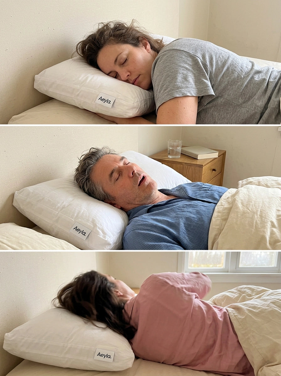 [REPLACE: single pillow on bed — visual opposite of a 'pillow mountain']