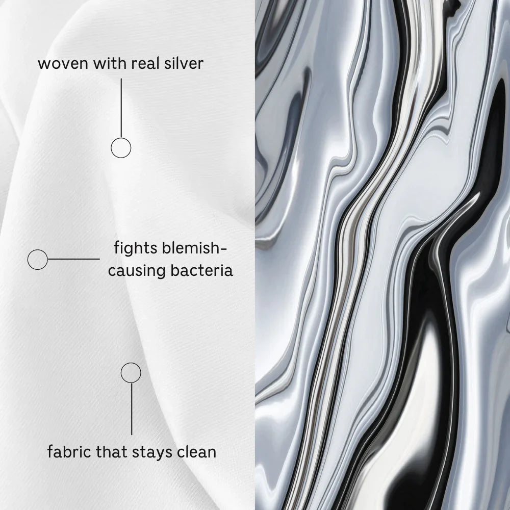 Clean Silver Duvet Cover